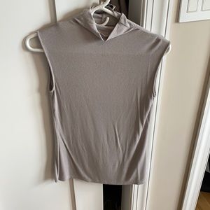 Babaton XS sleeveless cowl neck sweater in grey